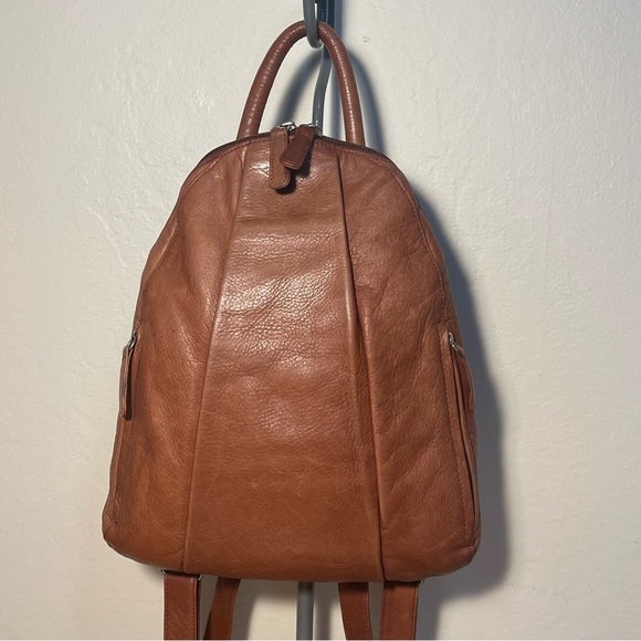 Osgoode Marley Handbags - Osgoode Marley Leather Teardrop Multi Zip Backpack